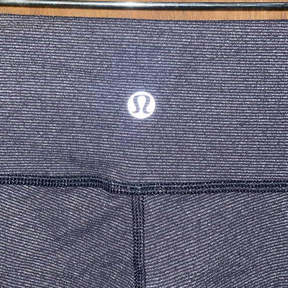 Lululemon Wunder Under Leggings Full Length Size 6 Mini Stripes - Picture 3 of 8